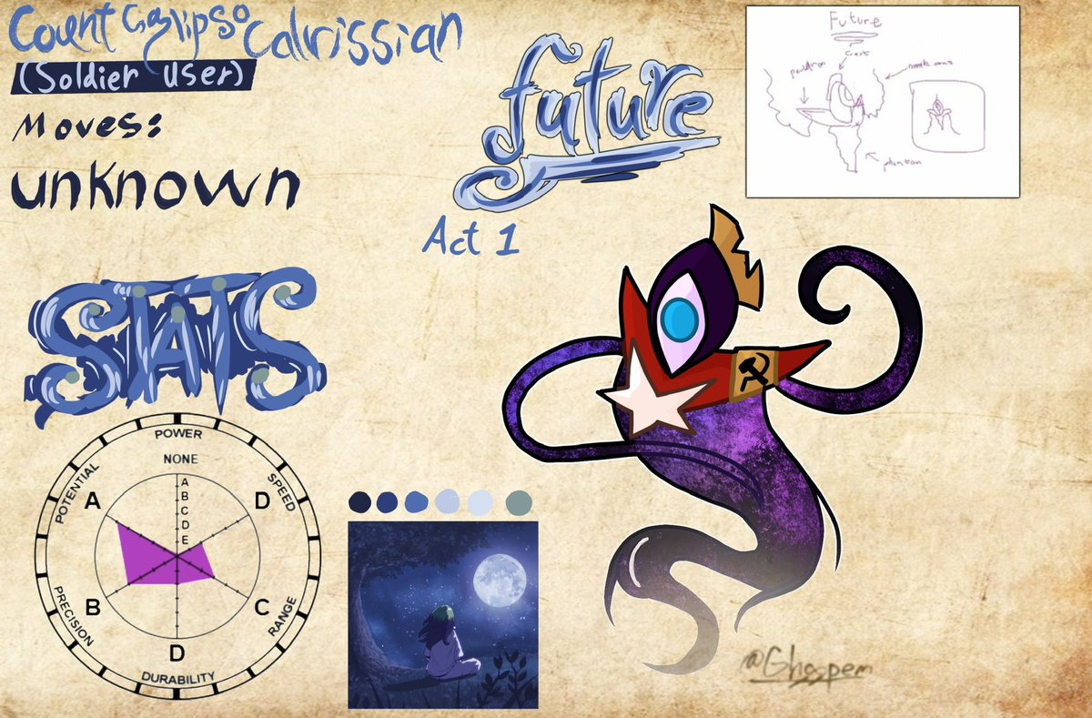 ghoopem's tweet image. Future, Stand of Count Calipso Calrissian
🌑🌟🇷🇺 
This is Maddox’s Stand for the JoJo’s D&amp;amp;D Campaign!! That means all of the stands are done. I had so much fun drawing these
.
.
.
#jojo #dnd #dungeonsanddragons #jjba #jjbaart