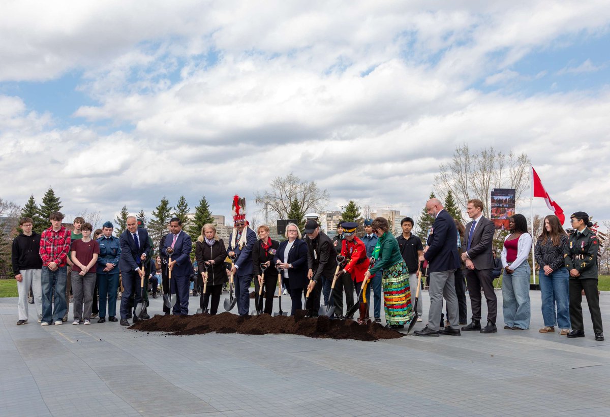 NCC_CCN's tweet photo. Today marked the start of construction at the future site of the National Monument to Canada’s Mission in Afghanistan, at LeBreton Flats.  

Our CEO Tobi Nussbaum represented the NCC at the event. https://t.co/qppDMLiFFx