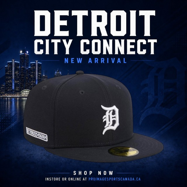 ProImageCanada's tweet photo. Detroit City Connect just landed. 🧢🔥

The Detroit Tigers 2026 City Connect 59FIFTY Fitted Hat by New Era features a navy crown, classic D logo, and a VIN-inspired side hit featuring Detroit’s World Series championship years.

Shop now 🇨🇦
https://t.co/Ak7rPwipFW
#DetroitTigers https://t.co/dwI3dQA9hh