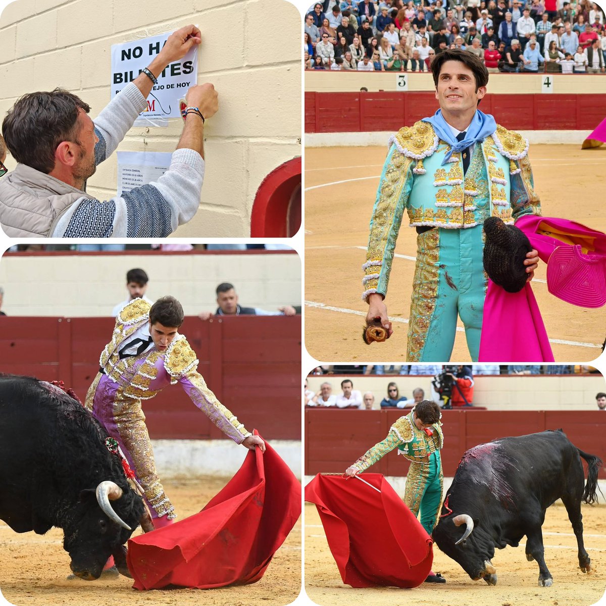 ppvaldemoro's tweet photo. 🔝 Ambientazo, ayer  en #Valdemoro, que  colgó, por tercer año consecutivo, el cartel de “No hay billetes”, en esta nueva cita de la @CopaChenel. 

Grandes, Juan Miguel, Fernando y Alberto, a quien deseamos un muy pronta recuperación.
 
#ValdemoroTaurina 🫶 https://t.co/FfhsjROeu0
