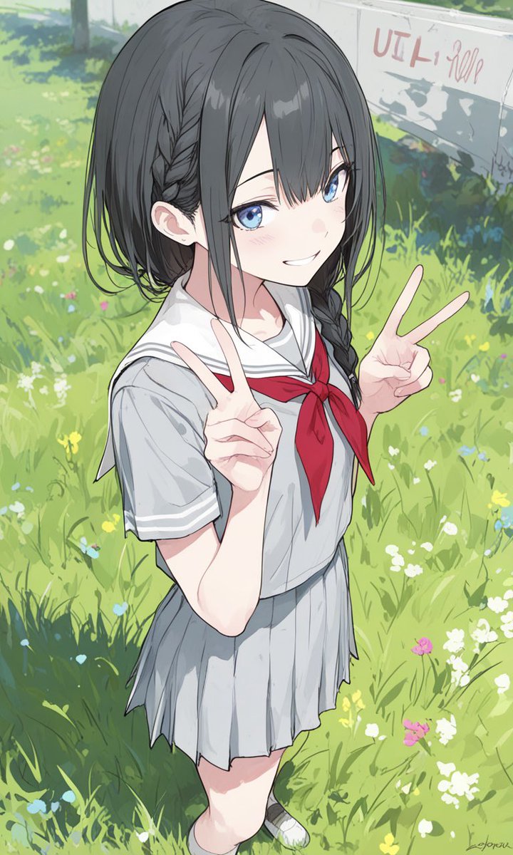 草原編み込みちゃんぶい✌️