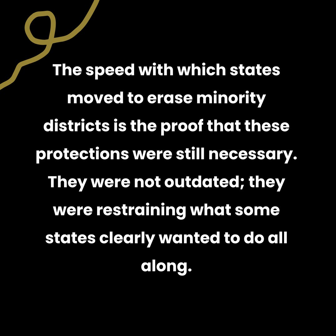 AskRaphaela's tweet image. They told us these protections were outdated. Then the moment they were weakened, states rushed to redraw maps and dilute minority voting power. That was never reform. That was the evidence.

#VotingRightsAct #vra #Redistricting #gerrymandering #civilrights #ProtectTheVote