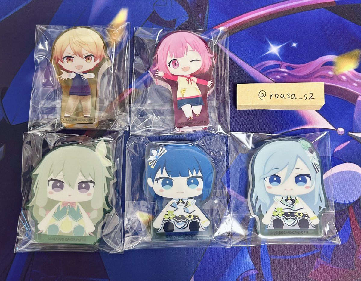 rousa_s2's tweet photo. 【交換】プロジェクトセカイ プロセカ アクリルフィギュア マイセカイ

譲：司、えむ、寧々、遥、雫

求：ぬいぐるみver類＞キャラver類＞異種類

ぬいぐるみ⇔キャラ可能

同種優先ですが、異種は何でも検討いたしますのでお気軽にご相談ください。

検索からもお気軽にお願いいたします✿ https://t.co/Dqkai55TWO