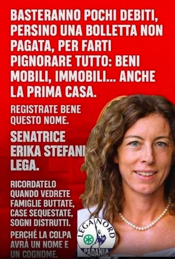 SabinaCusin's tweet image. Credete pure al #governo che "difende la #casa".