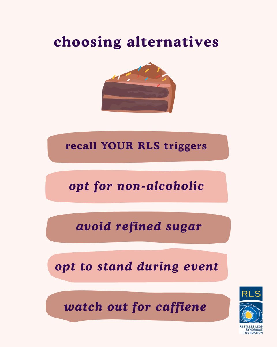 RLSFoundation's tweet photo. Managing restless legs syndrome during events season can pose obstacles and triggers that can seem overwhelming. Share your tips for others in the comments and email us at info@rls.org if you need a medical alert card!

#rls #restlesslegssyndrome #neurology #sleephealth https://t.co/N70zZ1mDEG