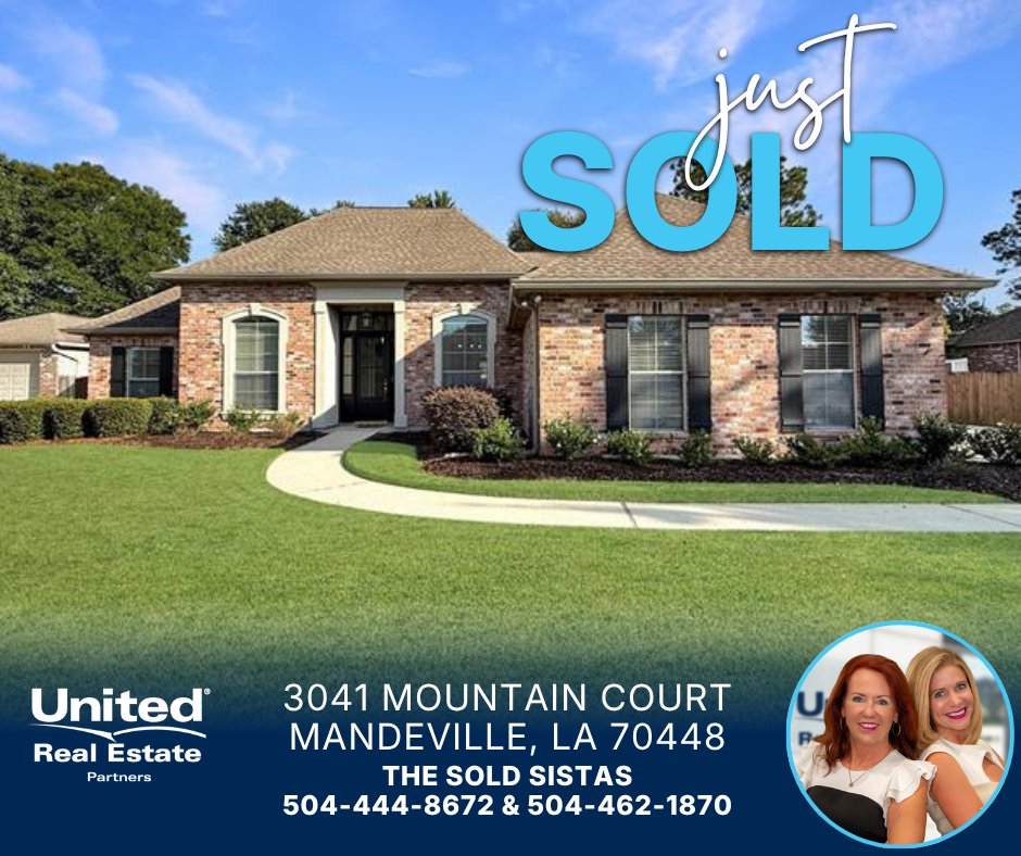 UREPartners's tweet image. Another one sold! 😎 Congratulations to The Sold Sistas on this recent sale! Interested in selling or purchasing a home? Call them today at 504-444-8672 &amp;amp; 504-462-1870. #RealEstate #ForSale #JustSold #Mandeville #Louisiana