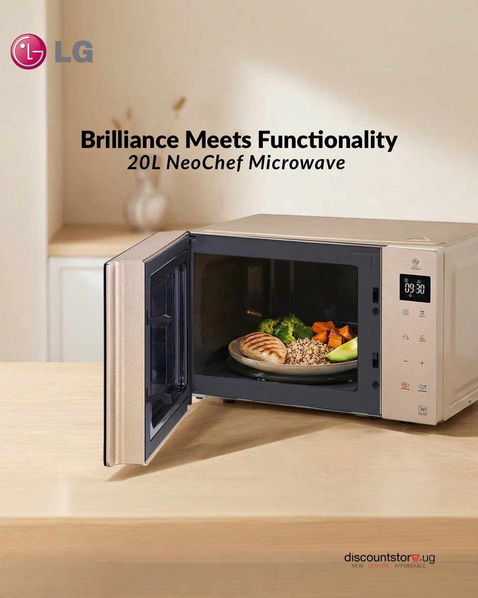 DiscountStoreUg's tweet image. The LG NeoChef is designed for the modern Ugandan home. Easy to clean, easy to use, and fits your wide plates effortlessly.

Price: 500k UGX
Order now: +256 704 196 951

#lg #home #cooking #chef #discountstoreug