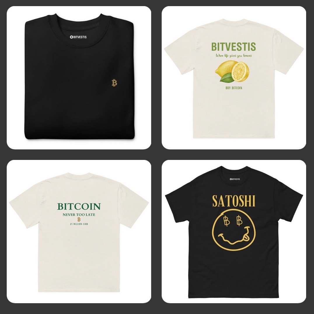bitvestis's tweet photo. Bitcoin Kleidung und Accessoires für alle Bitcoin Fans. Hochwertige Bitcoin T-Shirts, Hoodies &amp; Caps. Trag, woran du glaubst.