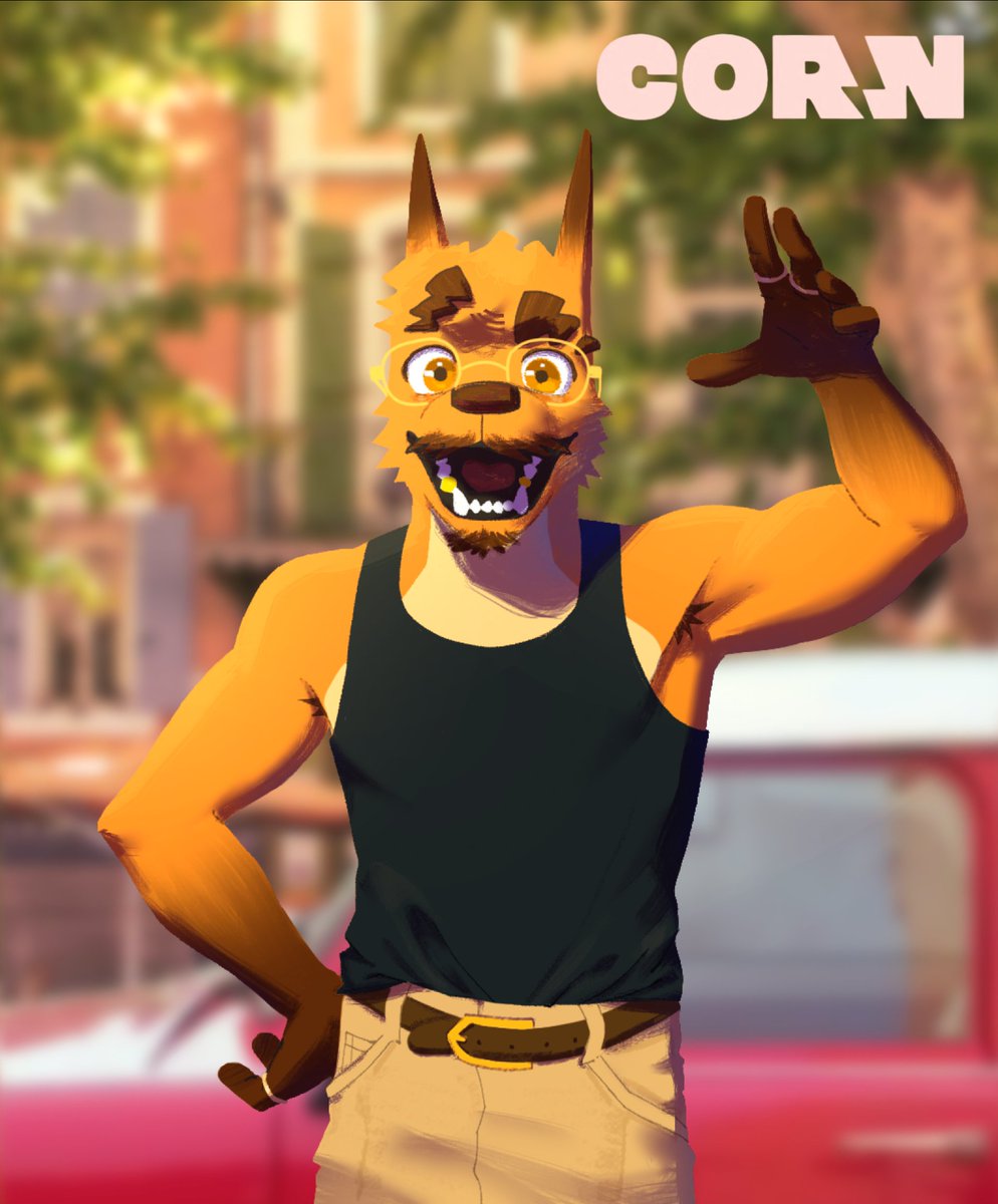 cornivorecanine's tweet image. i think i'm starting to like corn with glasses 

#furryart #fursona #furry #oc