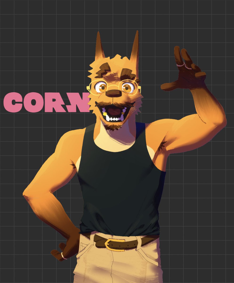 cornivorecanine's tweet image. i think i'm starting to like corn with glasses 

#furryart #fursona #furry #oc