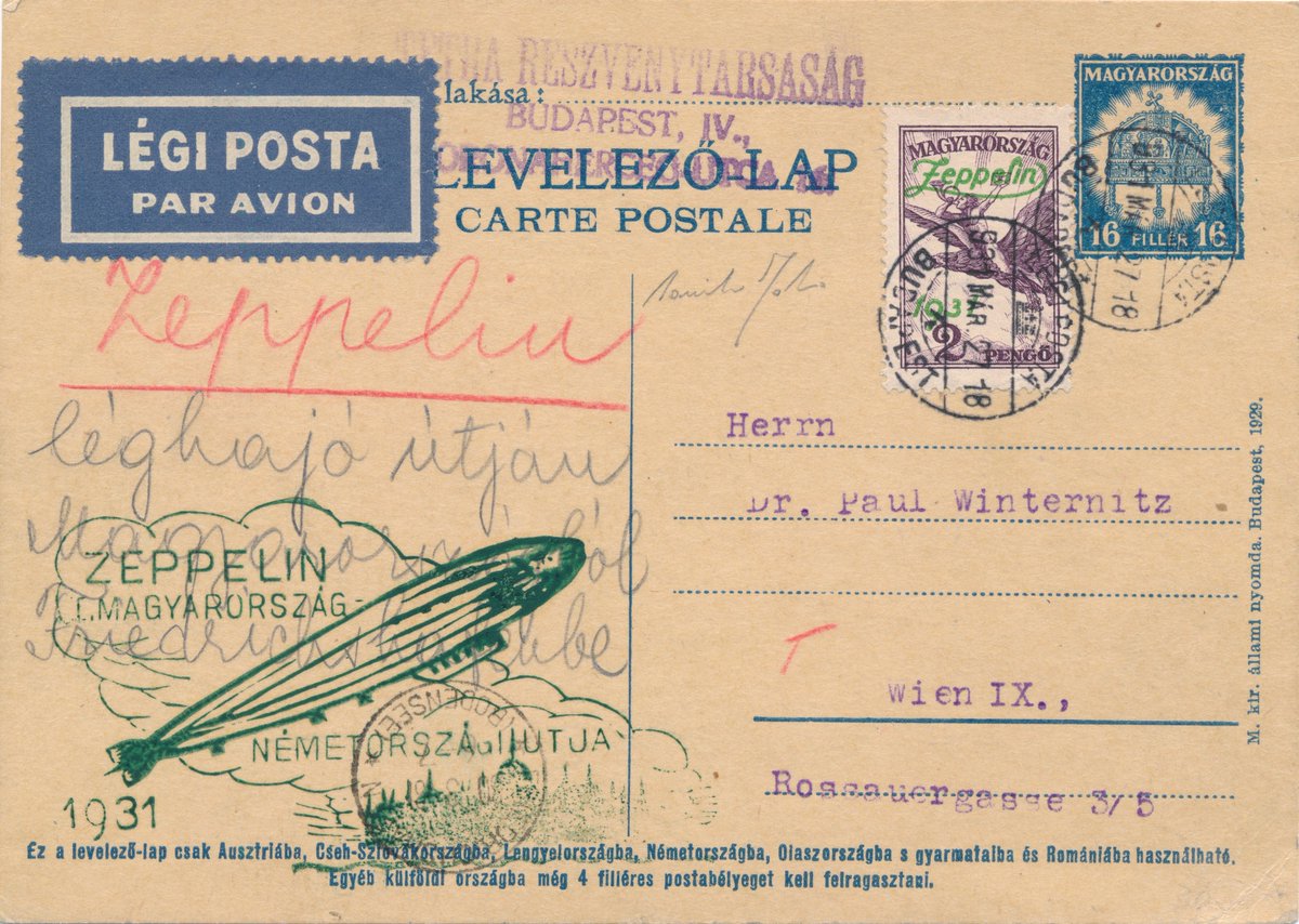 Fabrisperizie's tweet photo. #FILATELIA & DINTORNI 148 di D. #Fabris
https://t.co/wvs0Kg3V7n
1931 (10 giugno) #Volo nel #Liechtenstein /#Liechtensteinfahrt LZ 127 GRAF #ZEPPELIN
#philately #briefmarken #stamp #sello #timbre #philatelie #airmail #vol #posteaerienne #vienna #austria #grafzeppelin #budapest https://t.co/Lhlf1Q4cgn