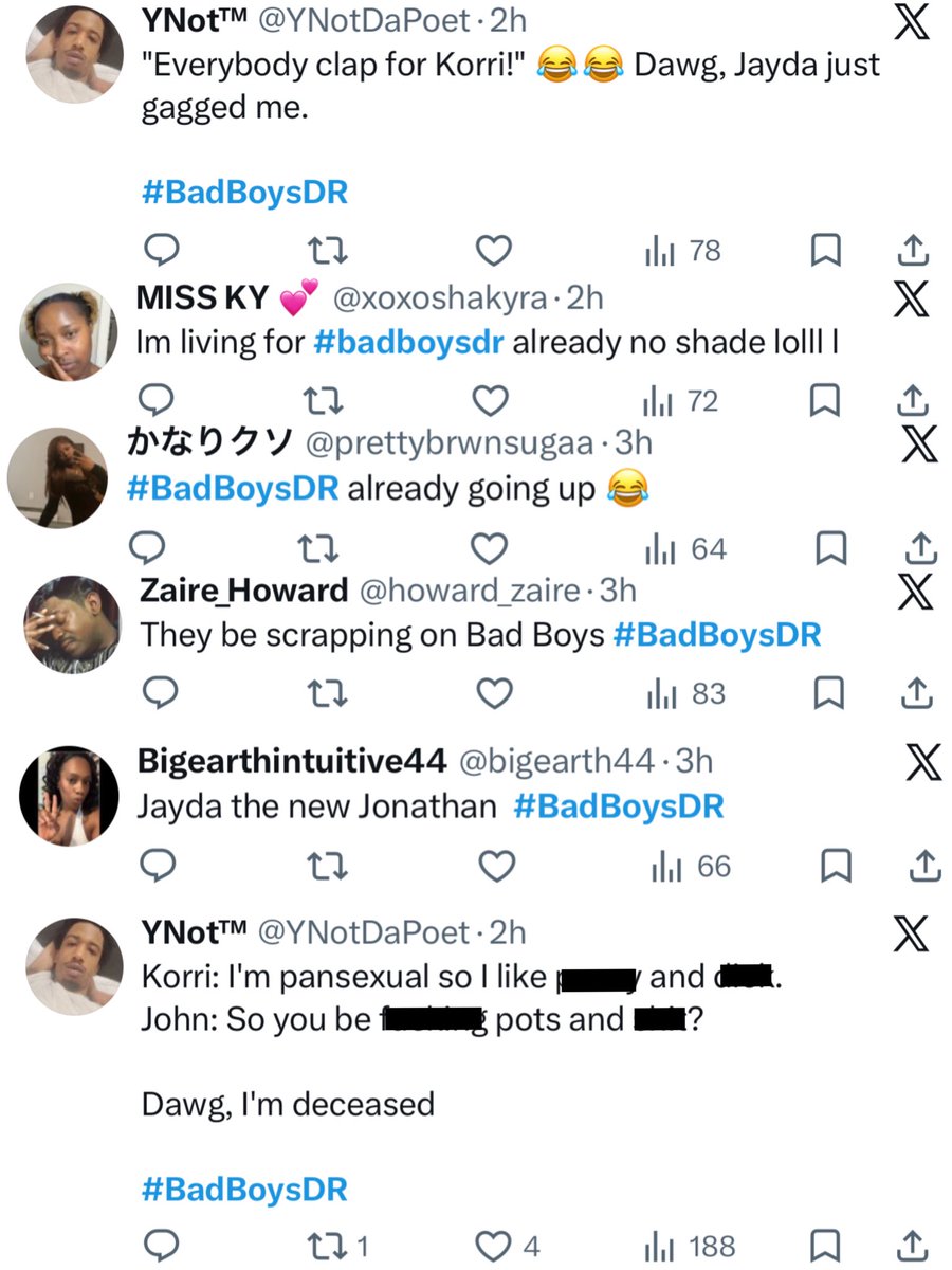 The_ZeusNetwork's tweet image. 😮‍💨 #BadBoysDominicanRepublic made NOISE trending at #15 on the TWITTER “X” charts with #Jayda &amp;amp; #Noel!! 👏🏾 Swipe 👉🏾 to see what fans had to say &amp;amp; comment your thoughts on the premiere!!👇🏾