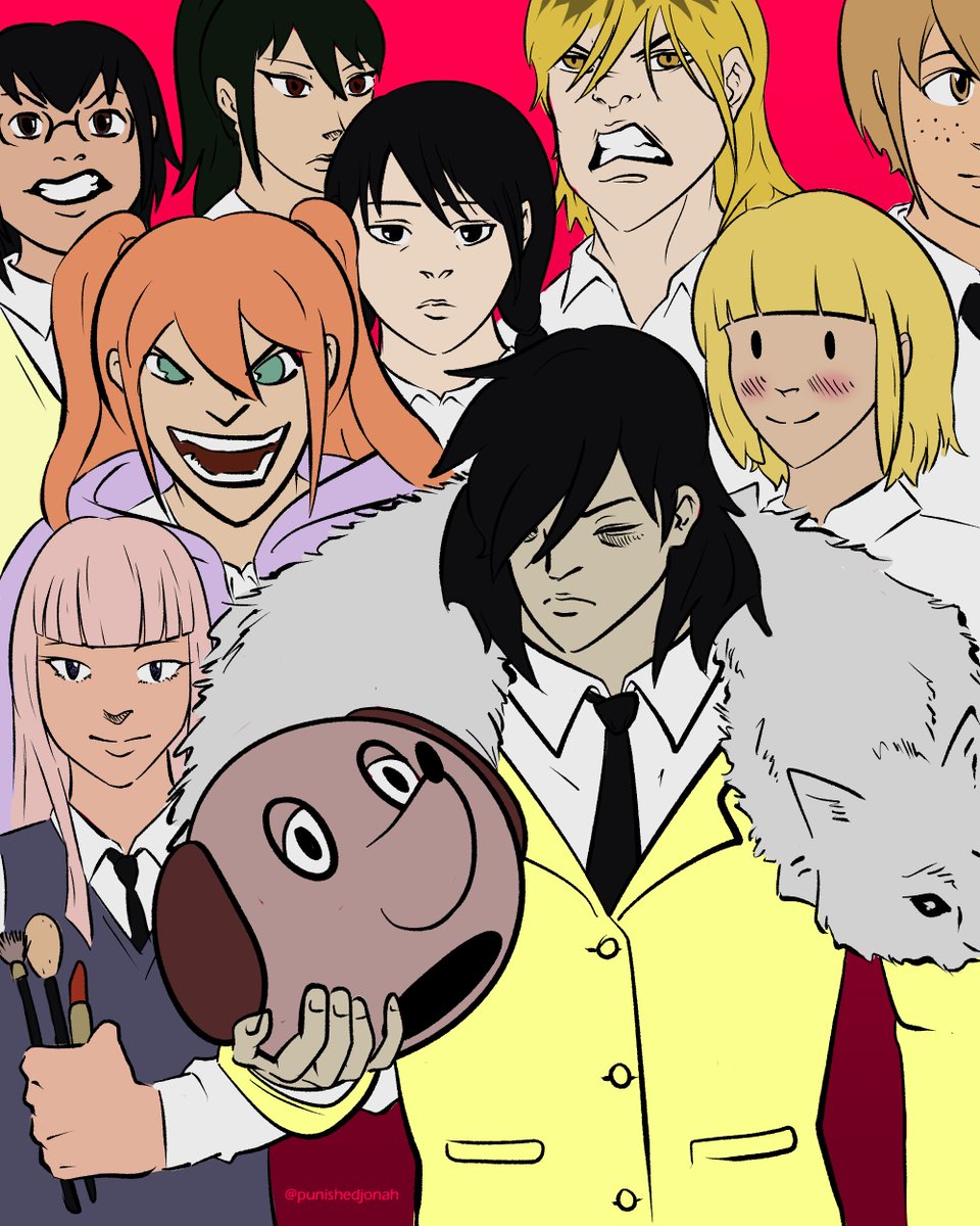 punishedjonah's tweet photo. Invincible redraw but it's Watamote characters https://t.co/Dpbc0tw09V