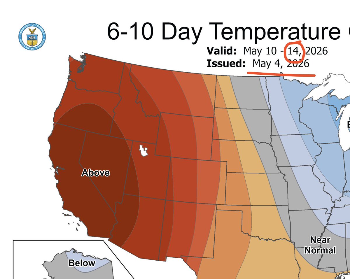 portofinor's tweet image. Heat wave until the middle of May:  #cawx