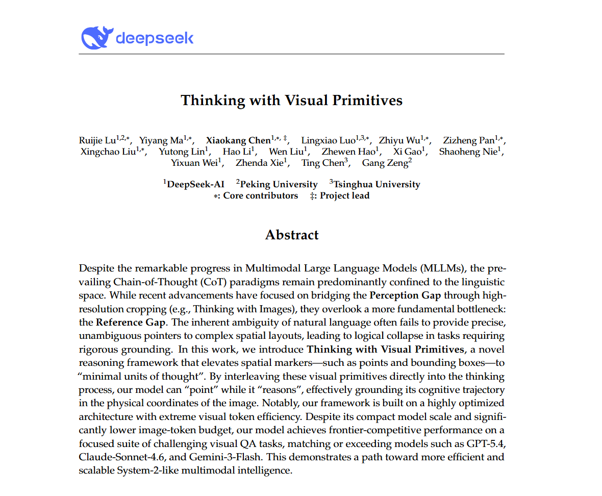 Thinking with Visual Primitives by DeepSeek Overview: Thinking with ...
