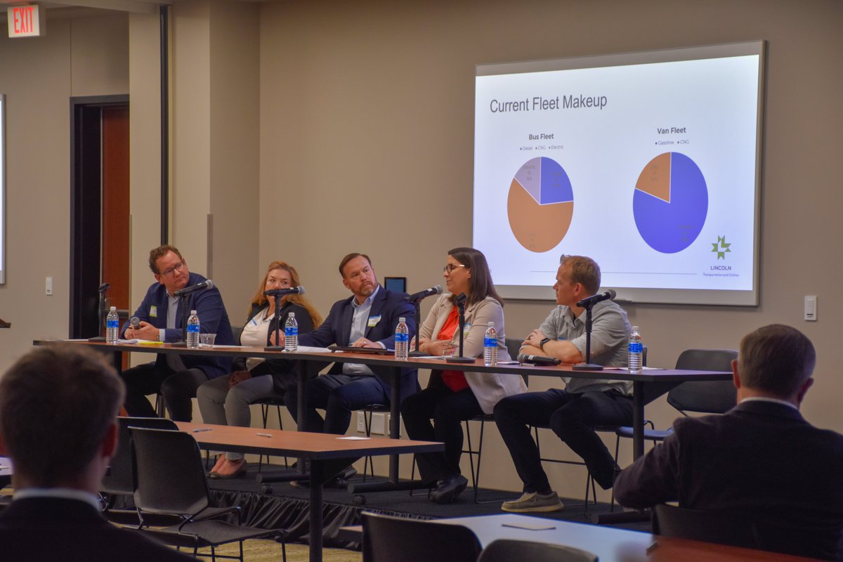 CleanCitiesNE's tweet photo. NEC4 was proud to recently host our Renewable Fuels Summit, bringing together industry leaders to explore clean transportation solutions for Nebraska fleets. Attendees discussed fuel options and real-world adoption strategies. Thank you to all of our sponsors and participants! https://t.co/WtBf9xDl5k