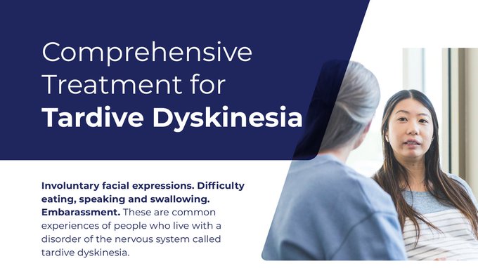 patientaccess's tweet photo. Involuntary facial expressions. Difficulty eating, speaking and swallowing. Embarassment. These are common experiences of people who live with a disorder of the nervous system called tardive dyskinesia.

Learn more during #TDAwarenessWeek: https://t.co/sDNPOdCJIh https://t.co/0BvPsqVMTt