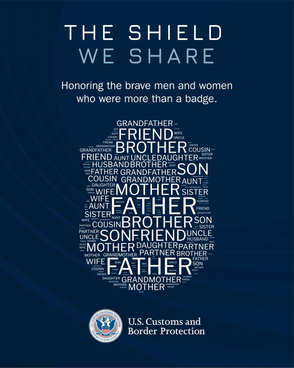 CBP's tweet photo. They made the ultimate sacrifice for us all. Today, we honor the courage, resolve, and duty they offered so freely to keep us safe. To the families and loved ones left behind, your loss is acknowledged with our deepest respect. Their legacy guides us. Their sacrifice endures.