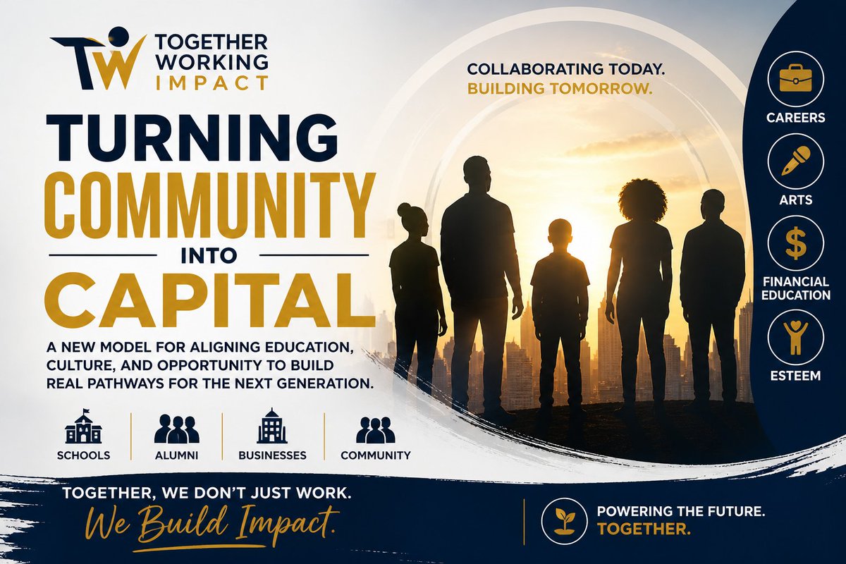 itsaHOGANthing's tweet image. Most communities don’t lack talent. They lack alignment. "TW Impact" connects schools, alumni, and businesses to build real opportunity. #itsahoganthing
#TogetherWorking #CommunityImpact #CAFEModel

thetwimpact.com