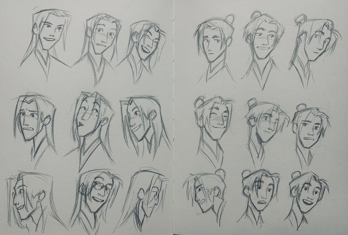 Added a bunch of sketches of Chang Geng to my Gu Yun (Tried to sketch ...
