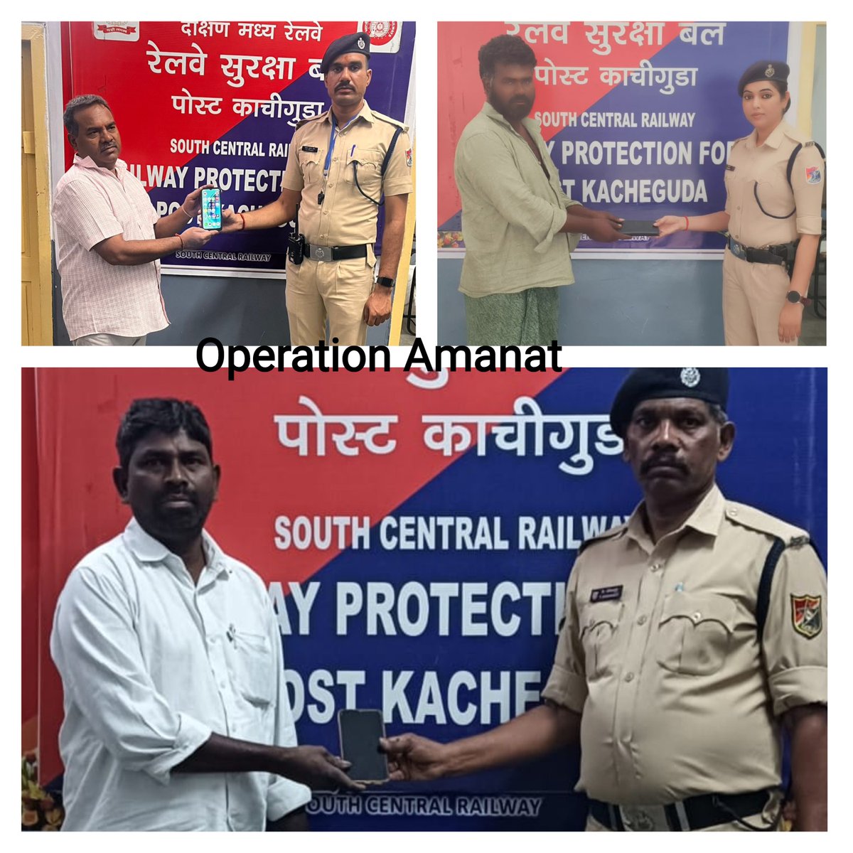rpfscrhyb's tweet photo. #operationamanath on 04.05.26, RPF staff Kacheguda secured 03 left-behind mobile phones, worth ₹ 49,000/-, and returned the property to rightful passengers after due verification.
@RPF_INDIA
@rpf_scr1
@rpfpckcg https://t.co/rRSKCWZuM4