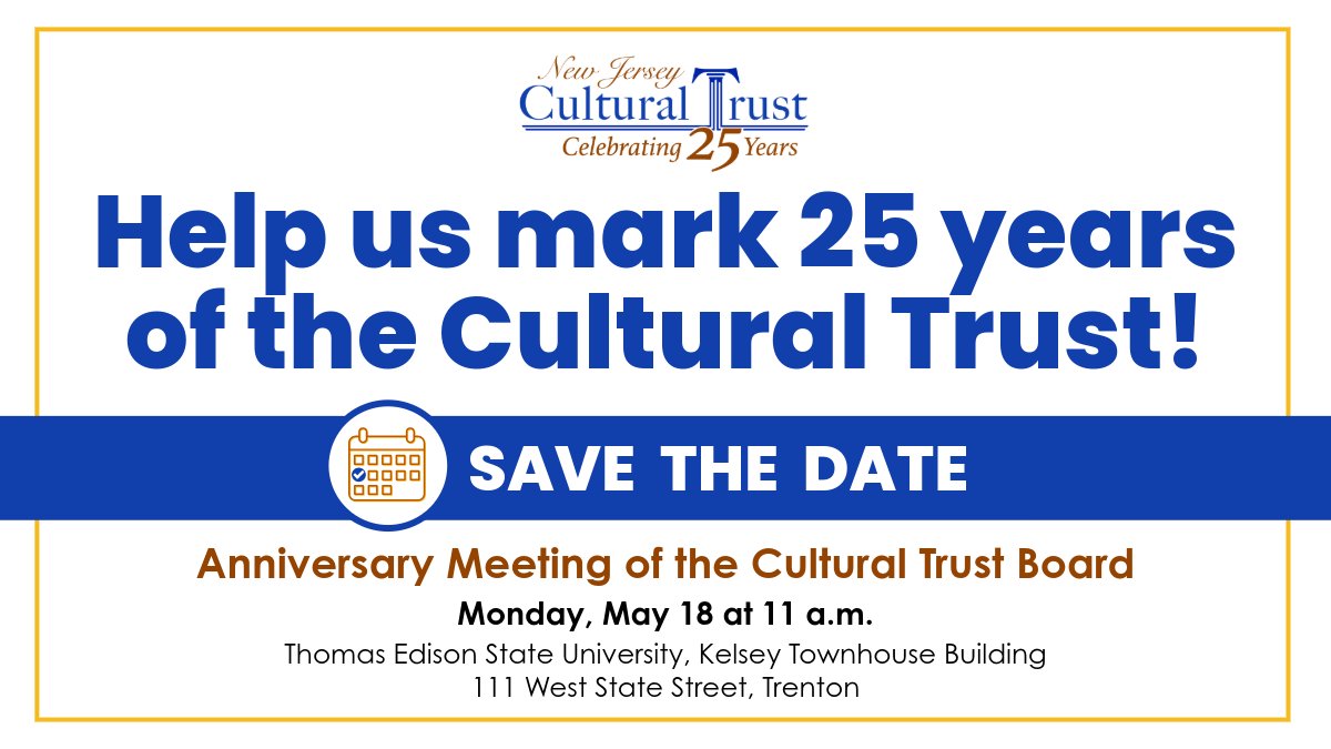 New Jersey Cultural Trust tweet media