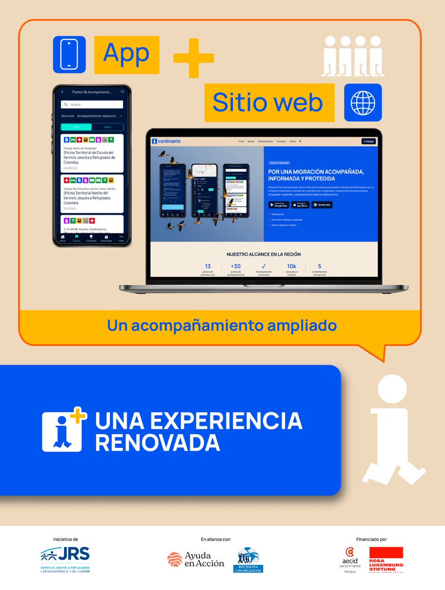 JRSLAC's tweet photo. Renovamos Infocaminante 🎨

📱Nuevo diseño más accesible y amigable. Acceder a información confiable ahora es más fácil

Visita https://t.co/yxvvvm3AQE y descarga la App ✨ https://t.co/9FqqDbqYAL