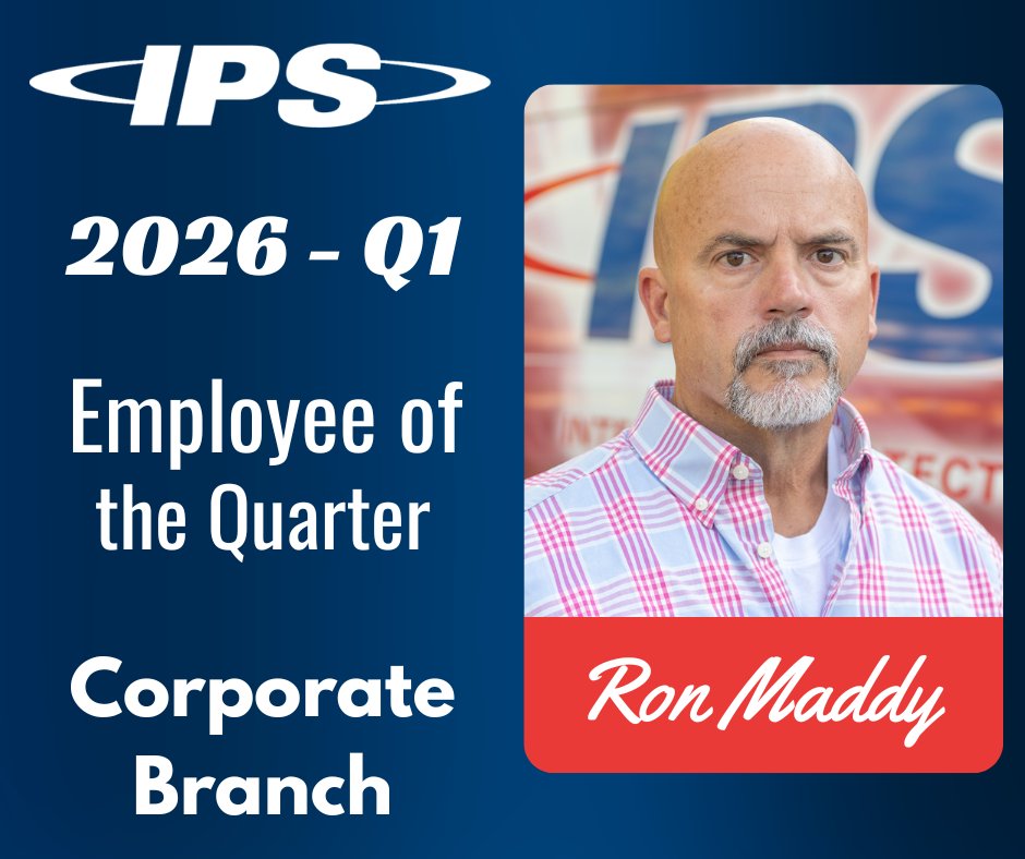 IPSFireSecurity's tweet photo. In our recent company meeting reflecting on Q1 of 2026, we identified Ron Maddy as our Corporate Employee of the Quarter!

Ron is our Purchasing Manager and somehow keeps all the plates spinning. He has also been an asset as we’ve rolled out our custom project mgmt software. https://t.co/B7w8YDvhGu