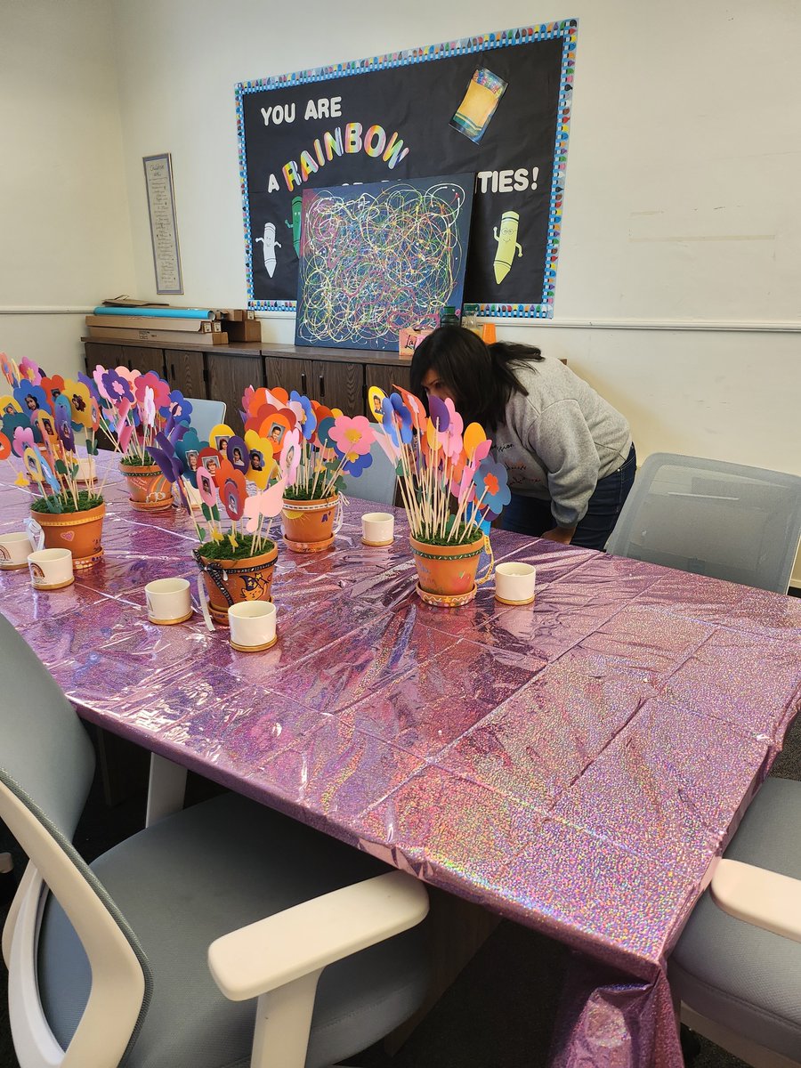 CELCcubs's tweet photo. Happy Teacher Appreciation week to our CUBtastic teachers.  Our teachers started their week off with treats from our parents. Our PAC team created some beautiful flower pots for our teachers to show how they continue to help our children grow. @monroviaschools https://t.co/XqORTA4gnP