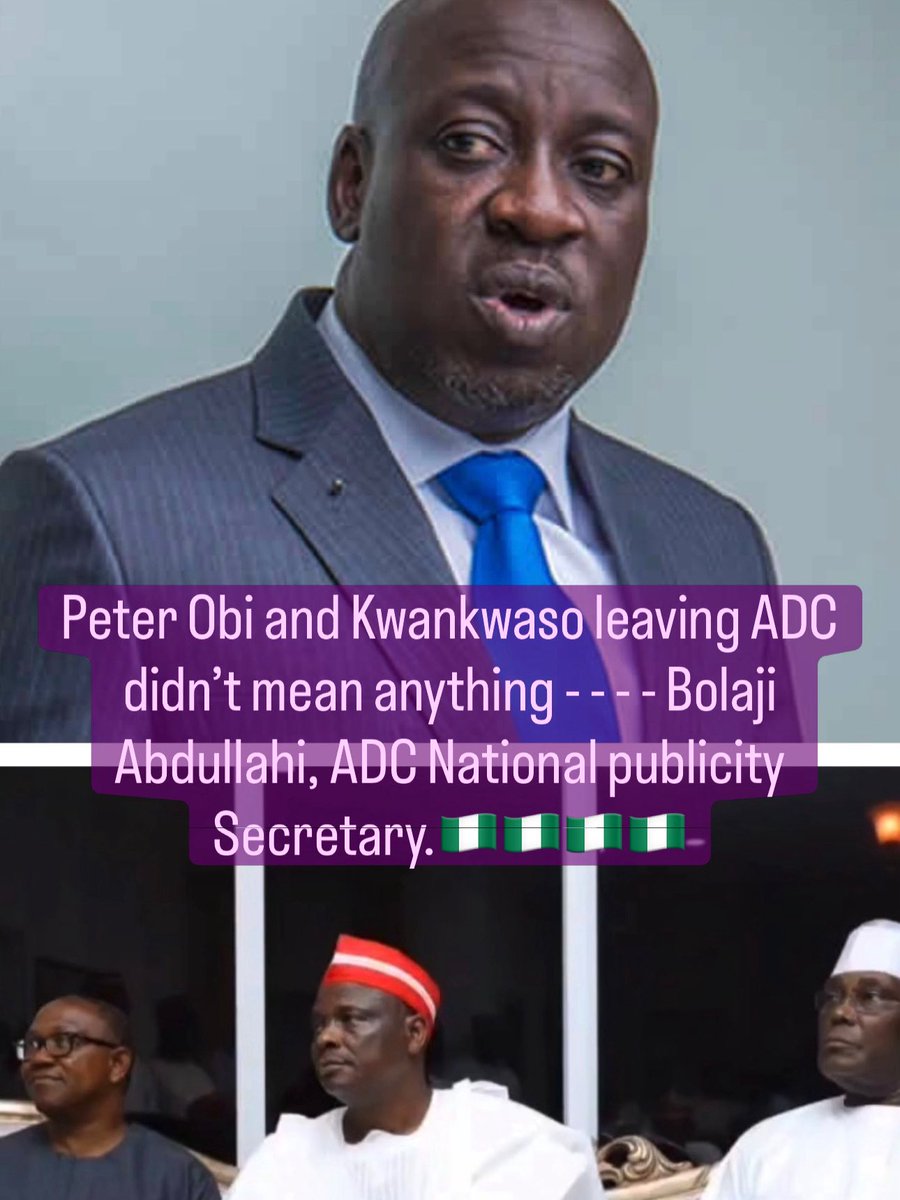 Authenticvoice6's tweet image. #WATCH!!!! Peter Obi and Kwankwaso leaving ADC didn’t mean anything. However, they are two significant politicians. We are trying to build a broad-based coalition that includes everyone. Peter Obi once said during the coalition talks that if we present two candidates against