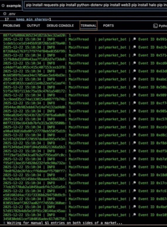 caseycallouts's tweet photo. CHINESE DEV wired Claude into Polymarket and turned a tiny bankroll into a six-figure run.

One trade:
$177 → $15,800 on 5-minute markets.

Past 7 days:
+$95,000
~+$13.5K per day

Stats:

54 trades made over $3,000
max loss: -$2,986
total PnL: +$117,000+

Profile: https://t.co/9wn3fzashl