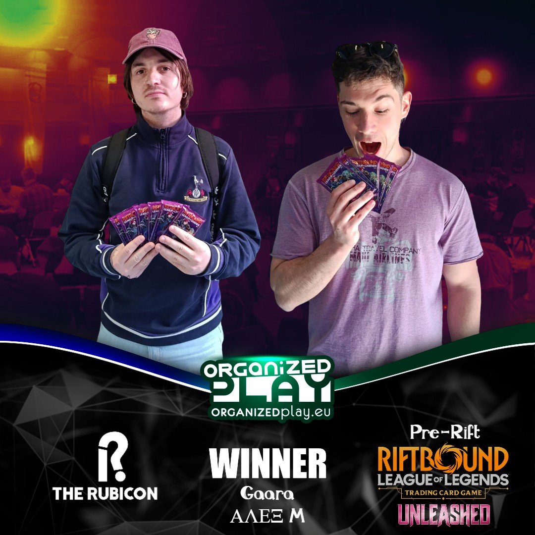 Organizedplayeu's tweet image. "I'm going to tell my kids, the guys in the second photo are Backstreet Boys"
@playriftbound Pre-Rift Edition, 62 players. Thank you!🥰

@Blackfire_eu @riotgames
@PlayUVSGames @riftboundop
#gaming #events #Riftbound #tournaments #NexusNights #cardgames #MoreThanJustGames