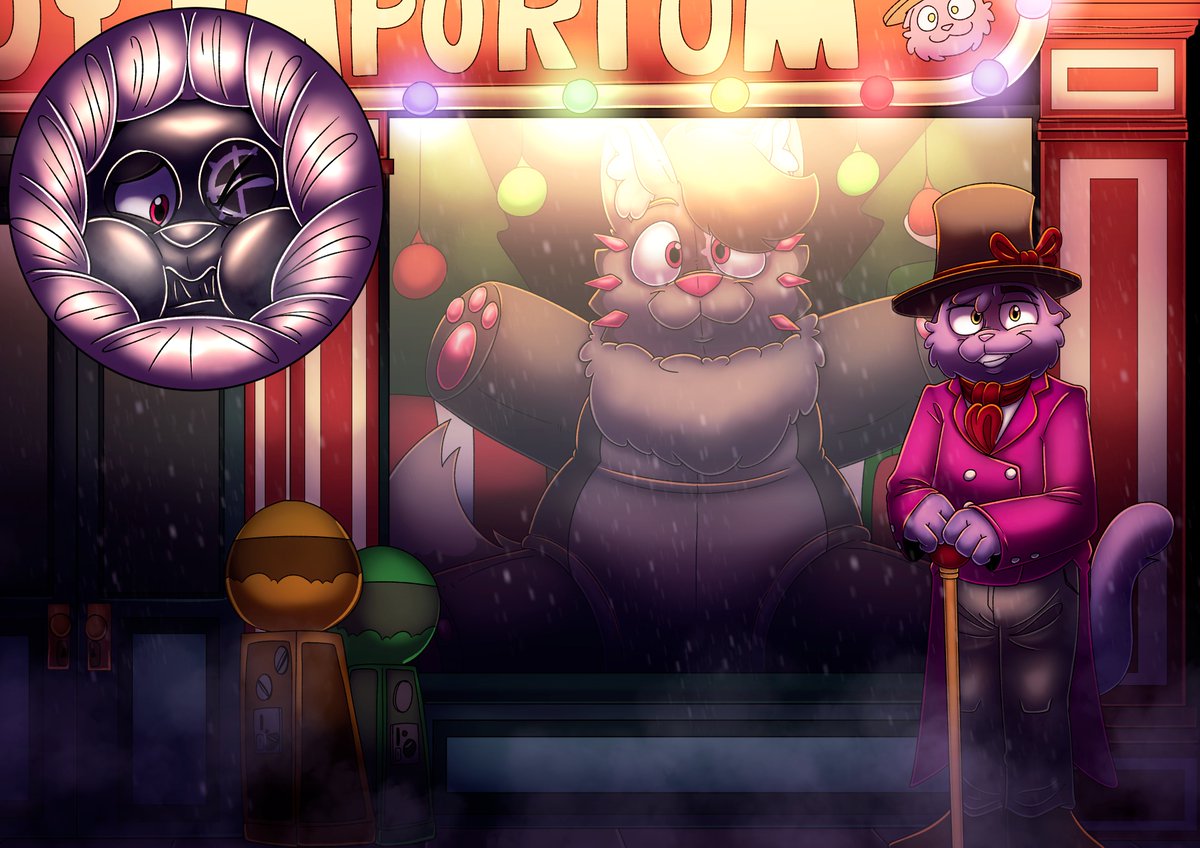 MittensDark's tweet photo. The mittens emporium always seek a new volunteer to help the store, We definitely need more filling for our new line of plushies. Our patron always seek for the plush that have faint hmmphming coming out from it.

And we intend to fulfilled our patron wishes. So com visit our toy emporium, maybe you will be the lucky person who get free plushie. Or get yourself to turn in to a plushie instead.... your pick, not that you have a choices tho.

a comic commission for shadowdust