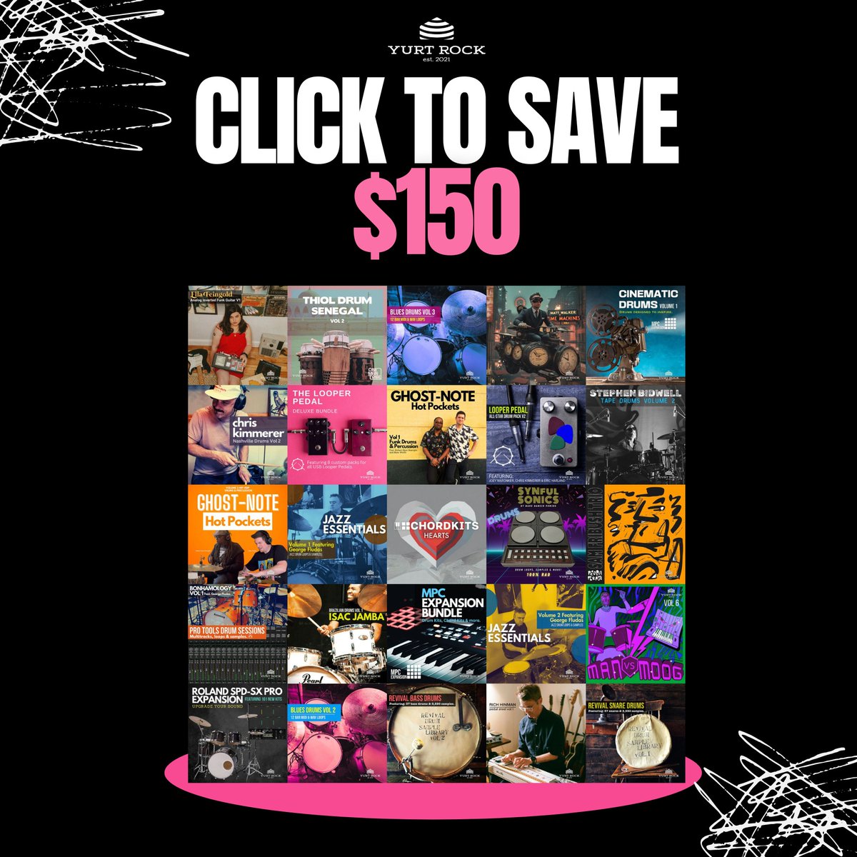 YurtRock's tweet photo. $150 off
Automatically applied
Instant download
Works in every DAW

There’s nothing to figure out.

Just click and go ↓