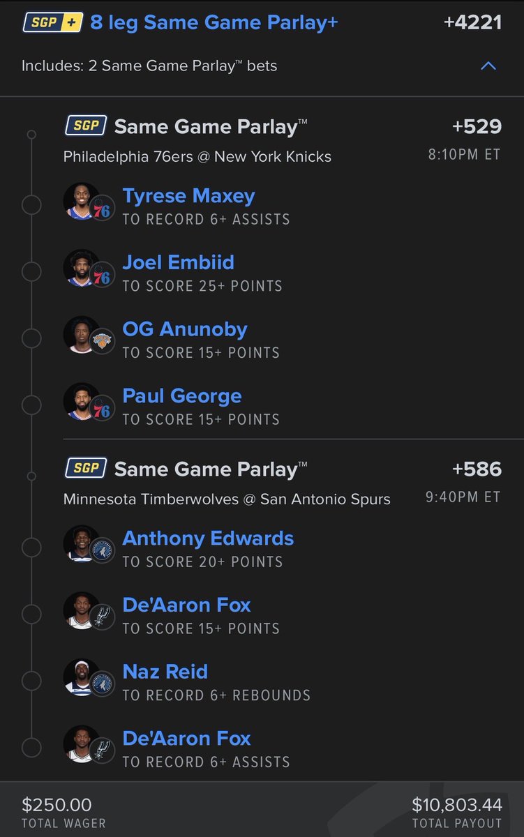 Lottolocks's tweet image. $250 2 GAME BANGERRR 🔥 #NBA

LET’S CASH FOR 10K TONIGHT ✅ 

@Playbook (link to tail in comments 🔗)