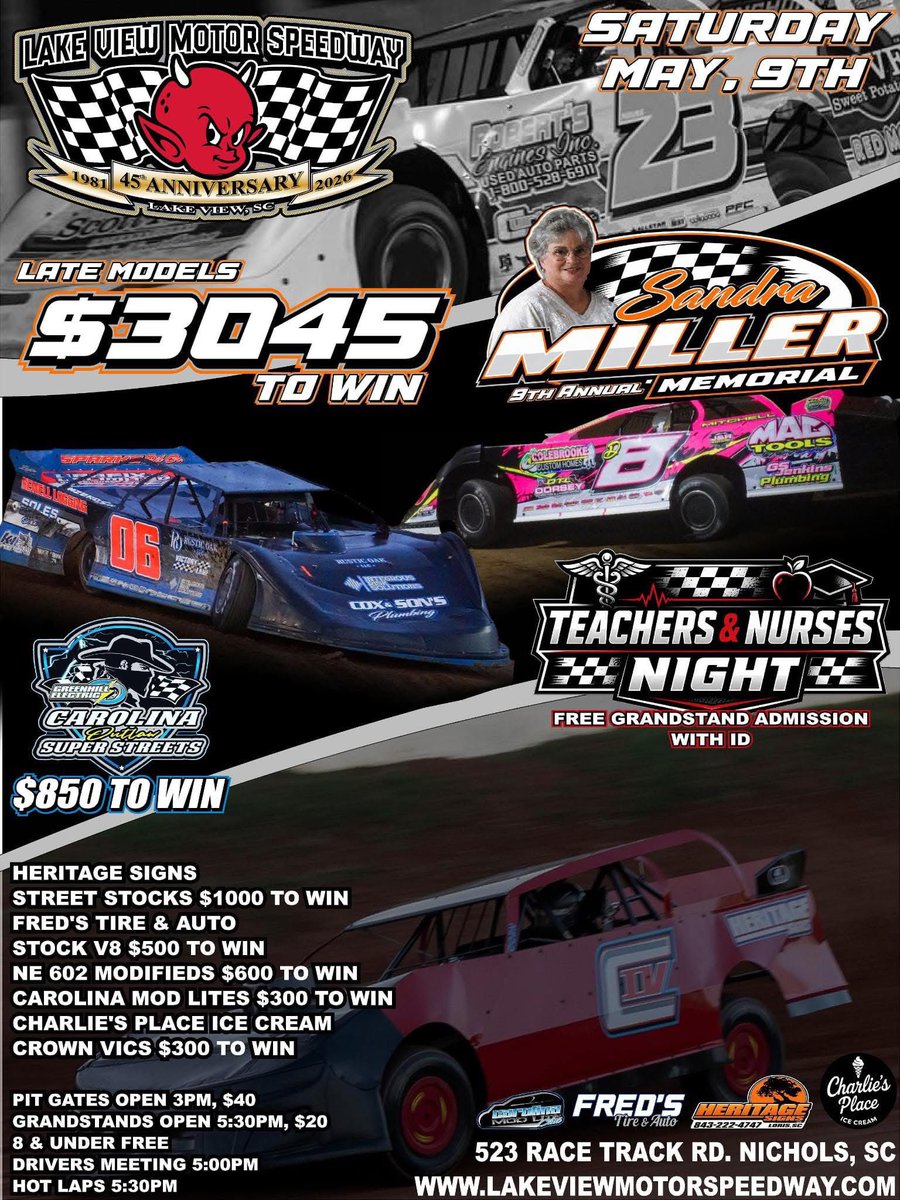 Lake View Motor Speedway tweet media