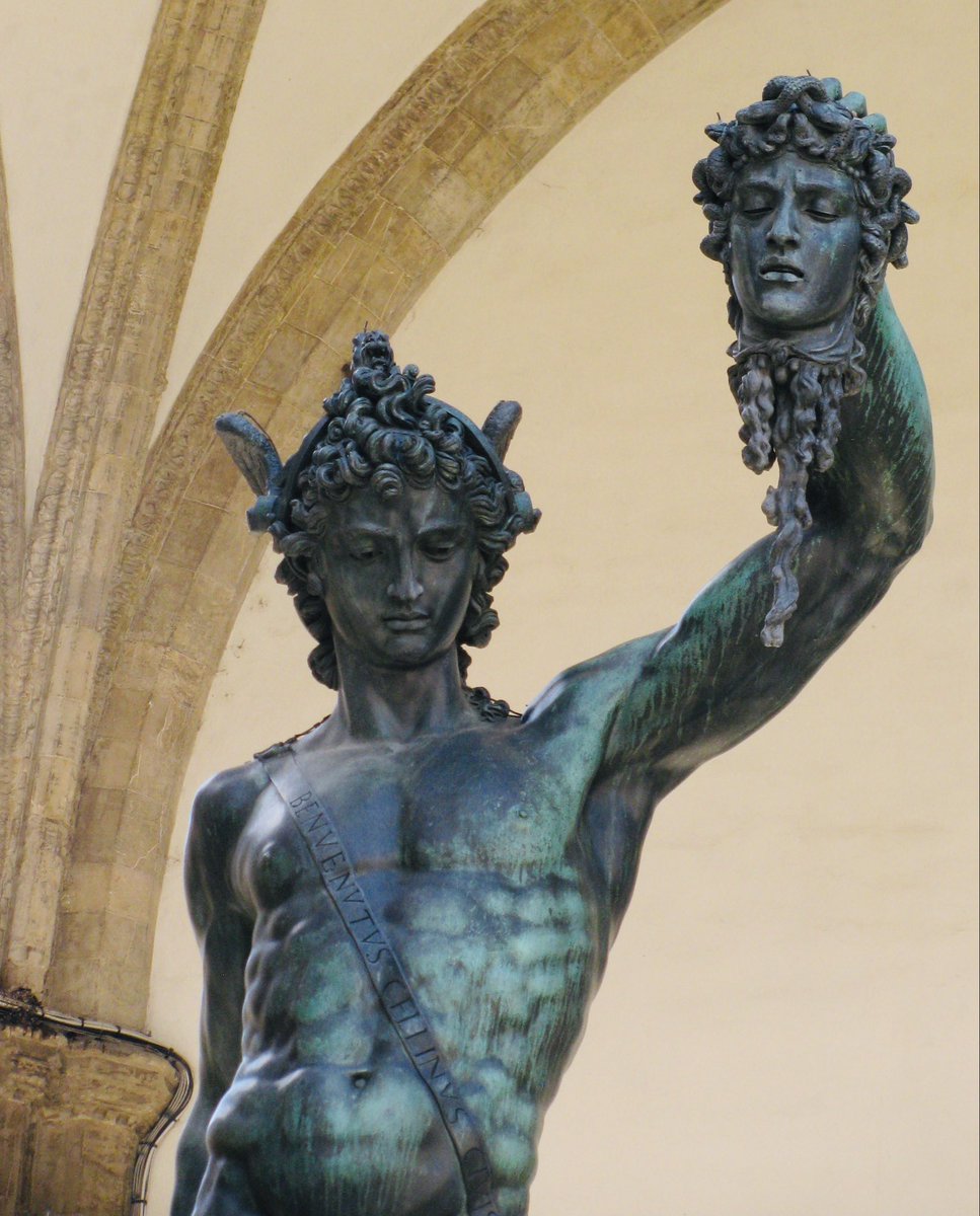 mina1778's tweet photo. @grey4626 Not so coincidentally, while in Florence, Italy yesterday, this is the statue that resonated with me. It’s our Perseus moment. https://t.co/P8hKoExPDa