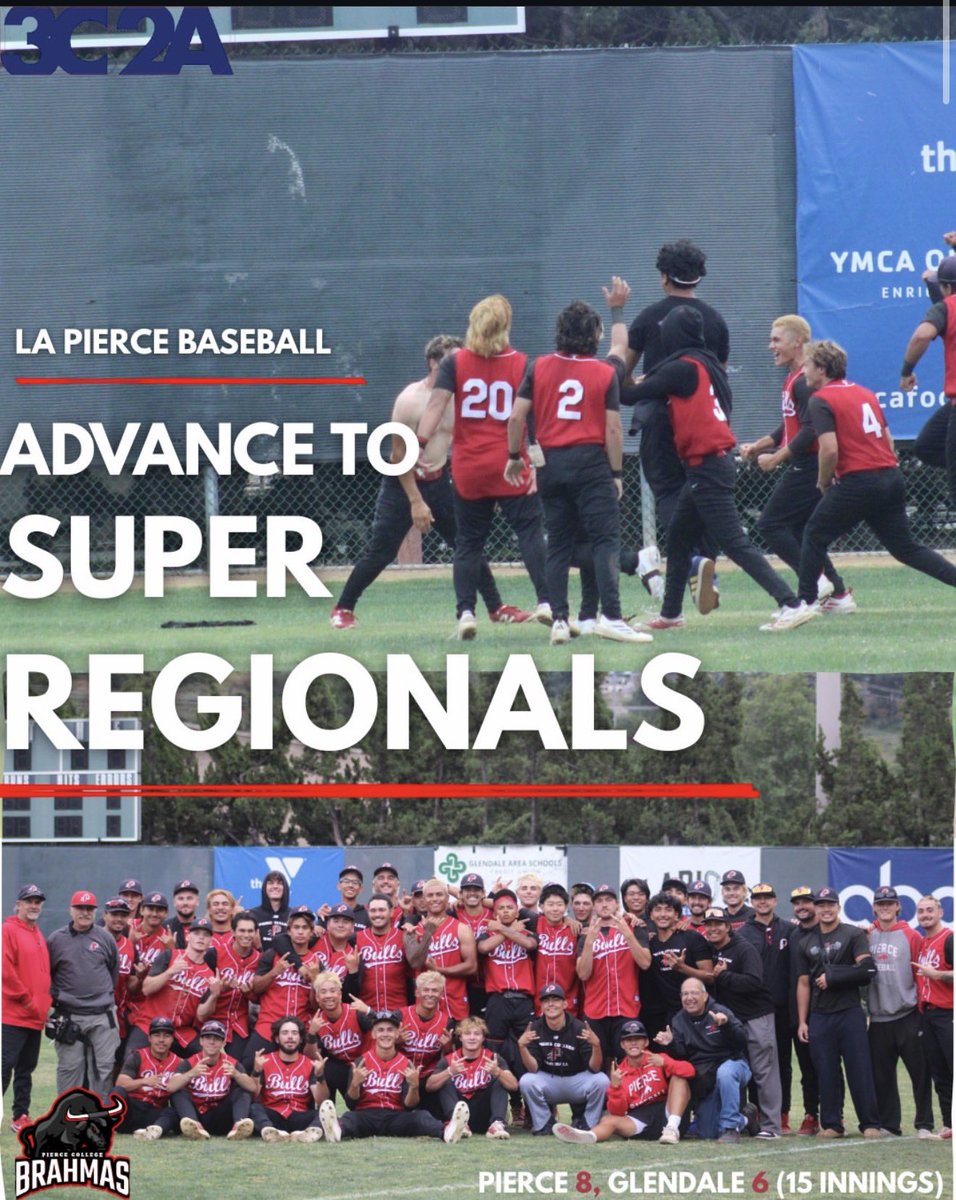 WillPicketts's tweet photo. Brahmas are headed to the Super Regionals 🐂🔥

After dropping Game 1, we battled back with 3 straight wins including back-to-back walk-offs to take the Regional.

Couldn’t be happier for this group of guys and excited for this week against @full_hornet 

#BullsDeep https://t.co/ccquANpHmC