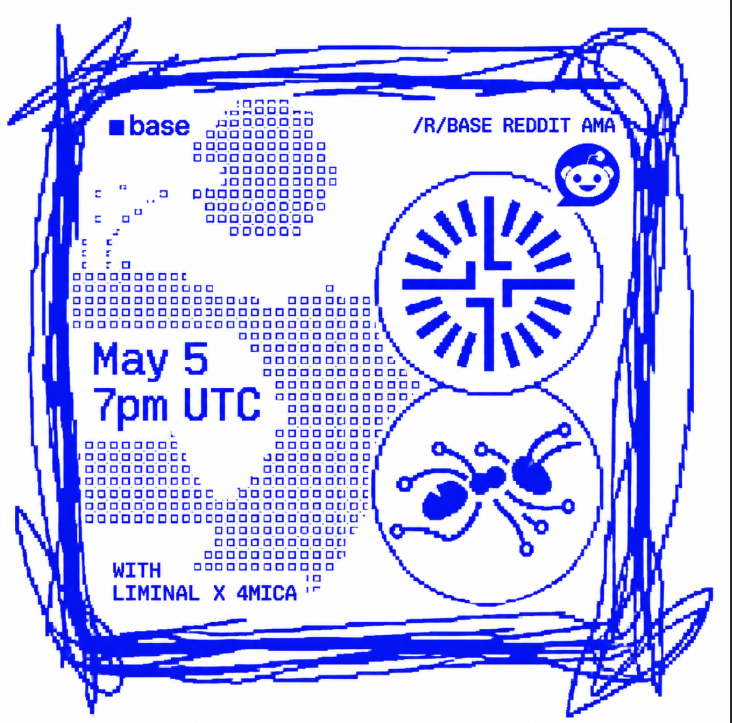 BaseDavee's tweet photo. Next r/BASE Founder AMA  tomorrow, 7pm UTC.

Featuring two Base Batches teams:

@liminalcash self-custodial, AI-native neobank
@0x4Mica collateral-enabled agentic settlement (x402)
If you’re tracking where @base is heading, ask early. https://t.co/Jz0dof5519