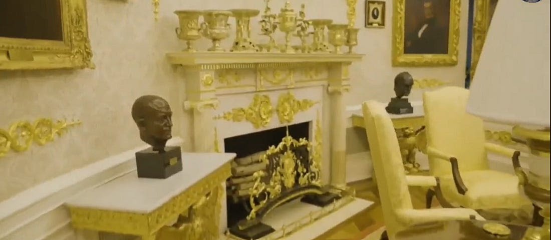King Charles saw what Trump has done to the Oval Office, and said: "It was something"

Trump repeated this to the media as if it were a compliment. 

It wasn't...