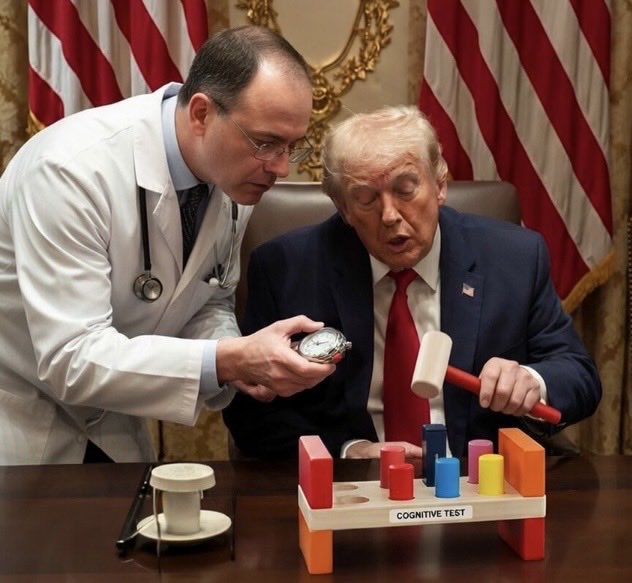 PalmSpringsJP's tweet photo. @Acyn Special and secret inside look at Trump‘s cognitive test underway!!! https://t.co/5pwD13rNRD