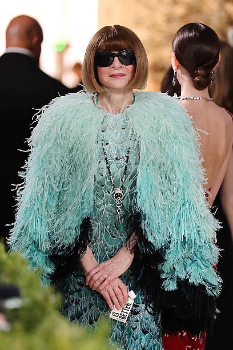 🇺🇸 | AHORA: Anna Wintour en la Met Gala.