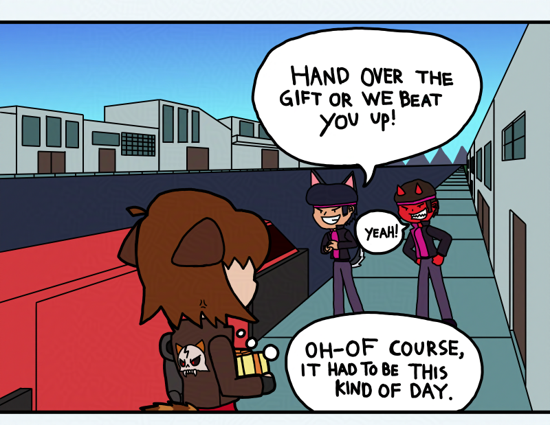 JoshJenkins90's tweet photo. The Street Devils are a group of hooligans that are lead by Liliana Shadowbanks, they hate the Alliance for various reasons, but they are just spoiled or troubled kids with nothing better to do than to be an annoyance. 

Ryo's Gift Page 02: Part B https://t.co/7BpIWNlET7