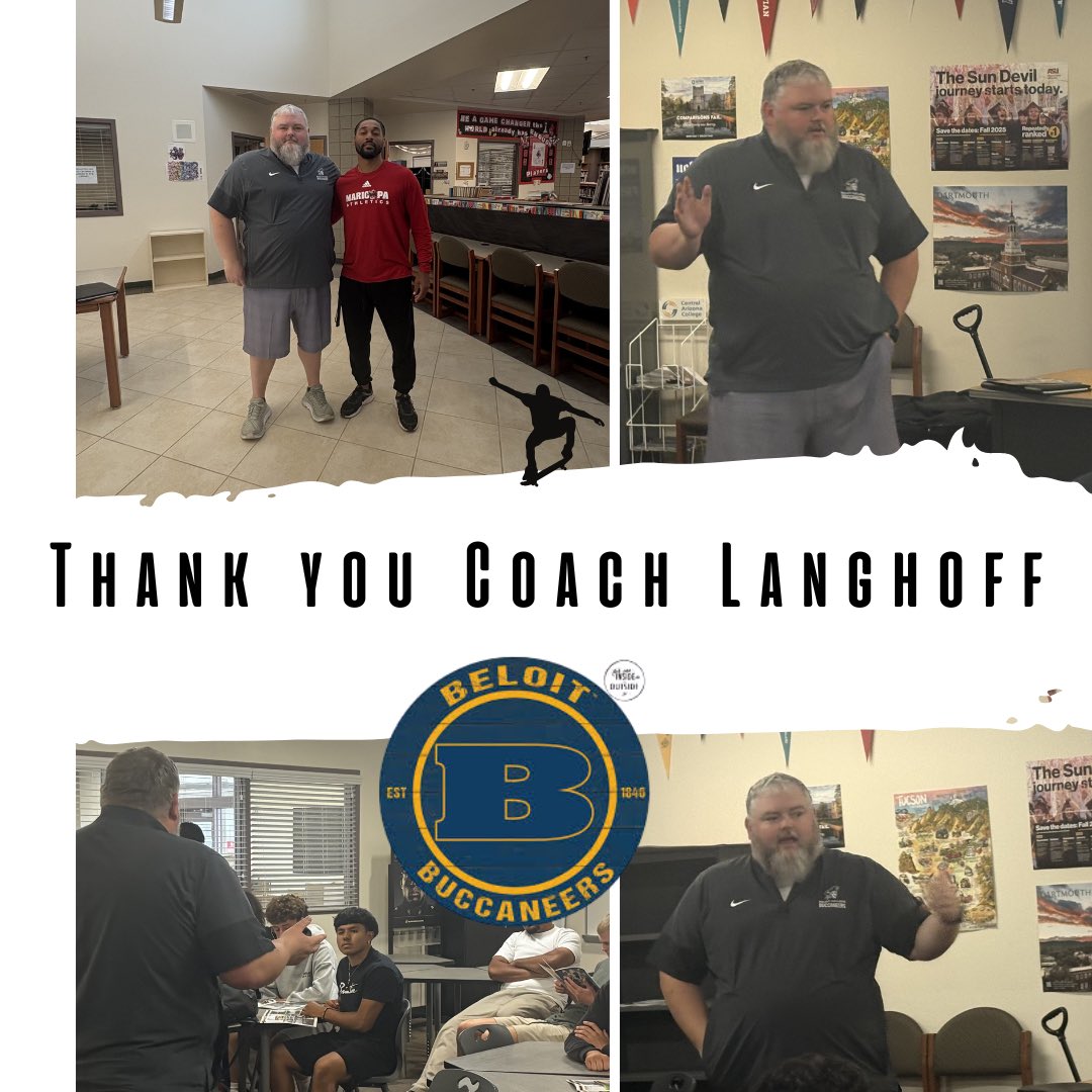 Coach_Leon_MHS's tweet image. Big thanks to Coach Langhoff (Beloit College) for stopping by to meet some of our athletes today!
Great insight on what it takes to play at the next level. #NextLevel #StudentAthletes #Rampride