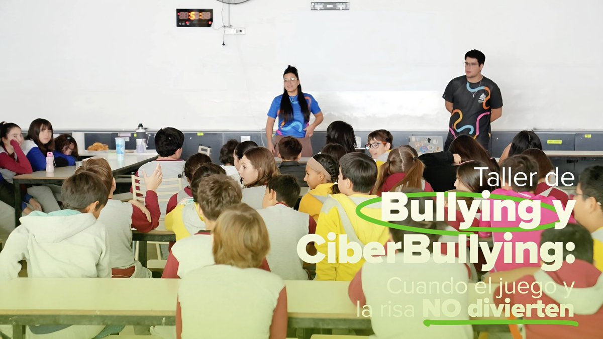 DDHH_RI_CI's tweet image. 🏫 Desde la Dirección Municipal de Niñez dictamos el Taller de #Bullying y #CiberBullying para estudiantes de 2do y 3er ciclo del Colegio @Cumbres_Nqn.

#NiñezActivaNeuquén