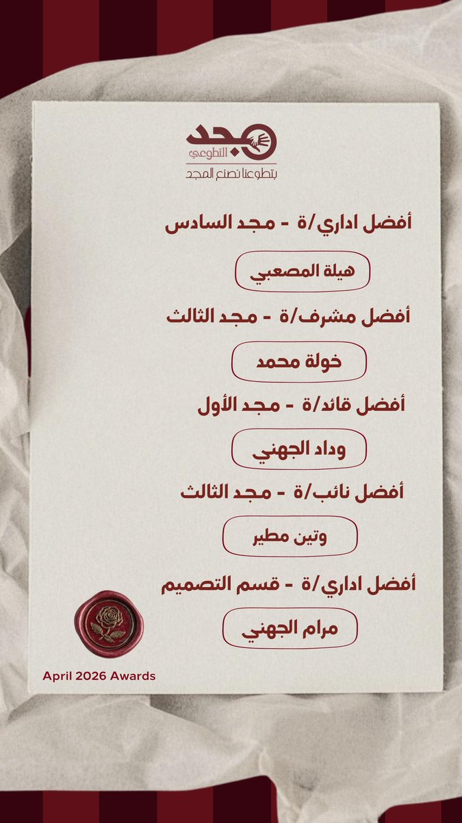 فريق مجد التطوعي tweet media