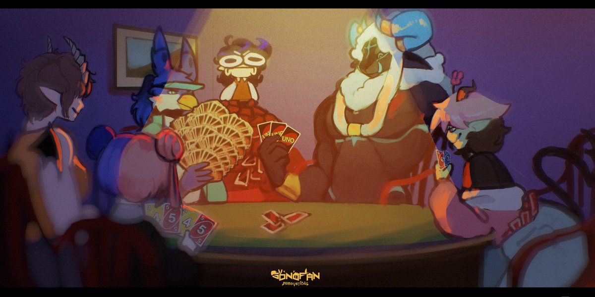 Sonocrews's tweet photo. Uno night! https://t.co/SsfvvGAl7h