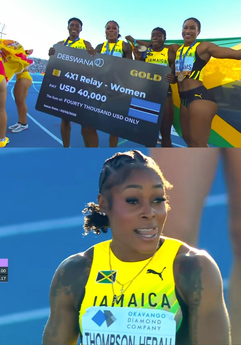 jarastaroots's tweet image. threads.com/@mickysupreme/… Dah chuuuuune ya bad It really celebrate Queen Elaine still 👑🔥🇯🇲 #WorldRelays #Jamaica  @FastElaine @ViewsFrom876JA @WorldAthletics