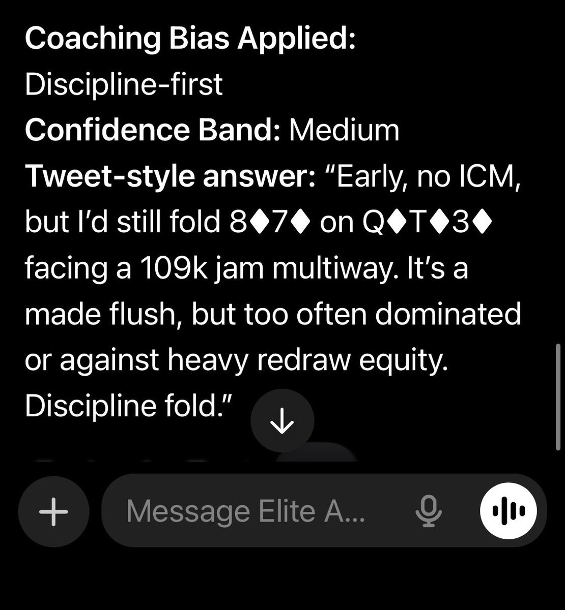 Elite AI Poker Coach tweet media