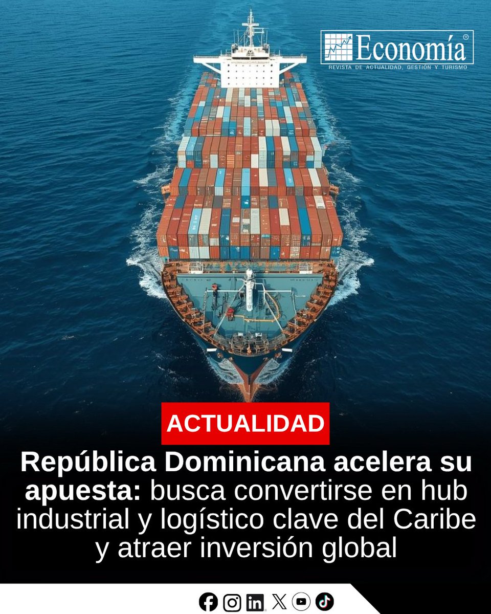 EconomiaRevista's tweet image. 🔗📌República Dominicana se posiciona como hub logístico del Caribe: crecimiento sostenido y estabilidad impulsan su atractivo global.

#RepúblicaDominicana #Logística #Inversión #Caribe #Economía

revistaeconomia.com/republica-domi…